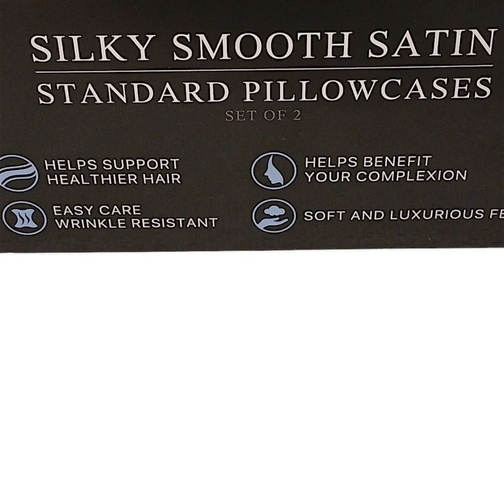 2 Pc Beautyrest STANDARD Satin Pillowcases Pastel MAUVE Silky Therapy Hair Skin
